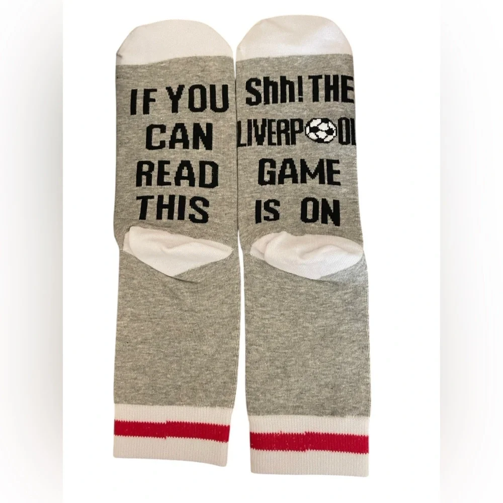 Novelty Fans Gift Socks If You Can Read This SHHH The LIVERPOOL Game Is On